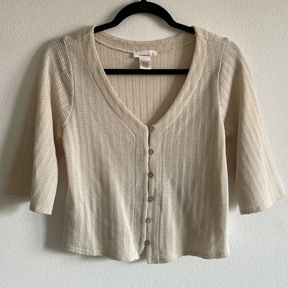 Boxy Quarter Length Sleeve Sweater/Cardigan - Picture 2 of 5